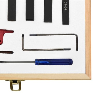 vidaXL Zestaw 12 noży tokarskich indeksowanych, 8x8 mm, 70 mm