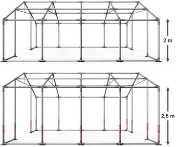 Гаражная палатка 8x12м Solid DAS 560 Вт