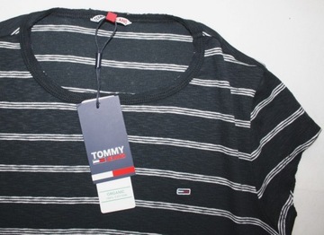 Tommy Hilfiger sukienka casual Tommy Jeans -Midi Stripe Dress oryginalna -L