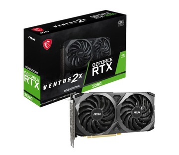 MSI Karta graficzna GEFORCE RTX 3060 VENTUS 2X 8G OC GDDR6 128bit DP HDMI