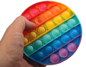 Sensory Toy Push Pop It Wheel Rainbow