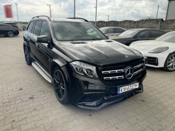 Mercedes GLS X166 Off-Tourer AMG 5.5 AMG 63 585KM 2018 Mercedes GLS Klasa 4Matic Kamery360 Pneumatyka 7os