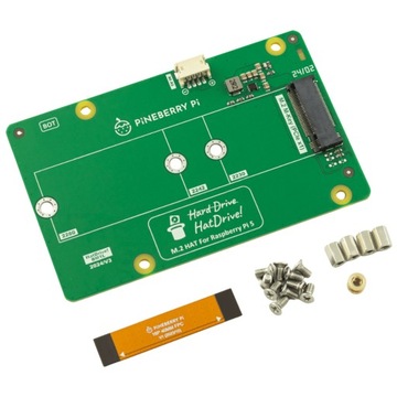 Adapter PCIe do Raspberry Pi 5 na dyski NVME 2230 2242 2280 Pineberry Hat