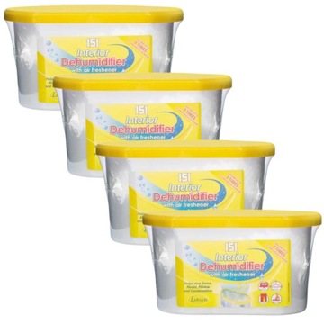 151 Pochłaniacz Wilgoci Cytryna 4 x 500ml osuszacz powietrza przeciw pleśni