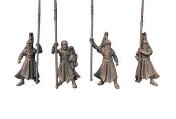 Gwyrdgalas Pikemen - x4 LOTR MESBG Middle Earth Władca Pierścieni