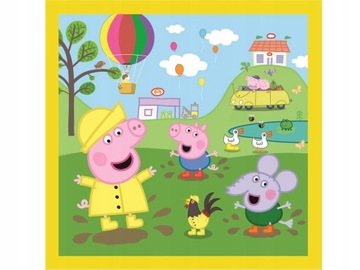 Пазл CREFL 3в1 СВИНКА ПЕППА С ДНЕМ ПЕППЫ