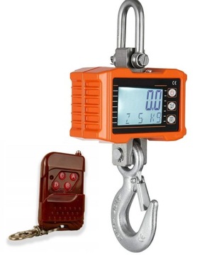 Электронные крюковые весы 1000 кг, подвесной промышленный пульт дистанционного управления, 1 т, дисплей