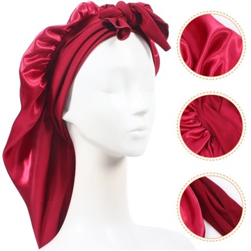 АТЛАСНАЯ ДЛИННАЯ ШАПКА ДЛЯ СПАНИЯ