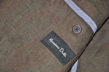 Massimo Dutti marynarka len lniana brąz 50 L