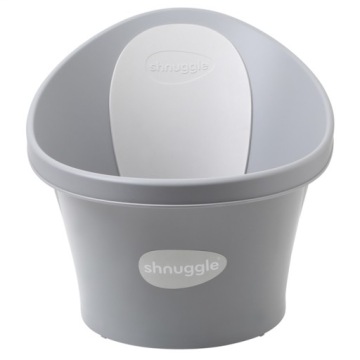 SHNUGGLE Ванночка зі зливом і поролоновим спинкою Pebble Сірий