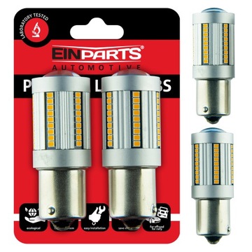 ŻARÓWKI SAMOCHODOWE LED P21W 12V POMARAŃCZOWE