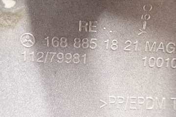 LIŠTA NÁRAZNÍKU PRAVÝ PŘEDNÍ MERCEDES W168 FACELIFT CHRÓM 761 OG 1688851821