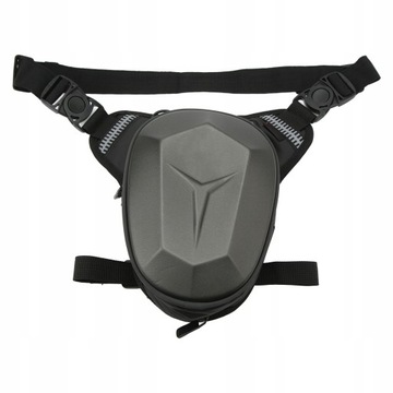 Motorcycle drop leg bag with strap