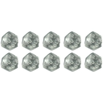 ZESTAW 10 KOSTEK K20 RPG DZIWNY PIERŚCIEŃ KOŚĆ DWUDZIESTOŚCIENNA