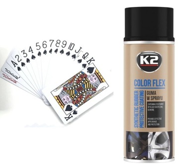 K2 COLOR FLEX GUMA W SPRAYU 400 ML CZARNY POŁYSK