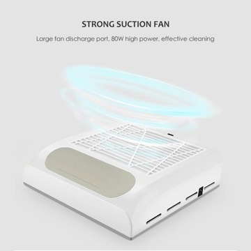 Пылесос для ногтей мощностью 80 Вт. Пылесос для маникюра