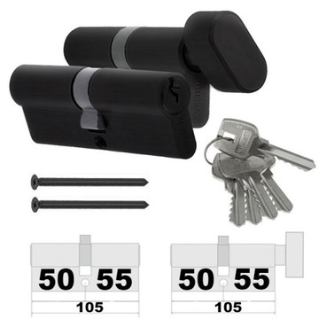 WKŁADKI KOMPLET 50/55 + G55/50 SYSTEM 5KL CZARNE