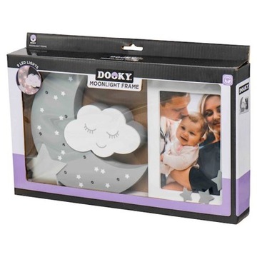 Фоторамка со светодиодной лампой, КРЕЩЕНИЕ подарок, Серый