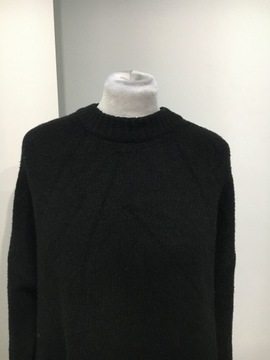 bershka sweter damski czarny oversize M