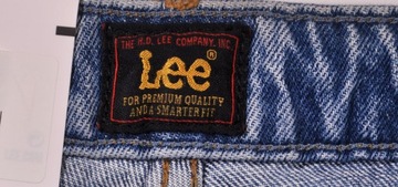 LEE spodnie HIGH WAIST tapered BLUE jeans CAROL _ W32 L31