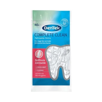 Dentek Complete nicio wykałaczki do zębów z nicią nić dentystyczna 40szt