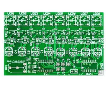 Efekt spadającej Komety 8 LED nauka lutowania SMD Kit