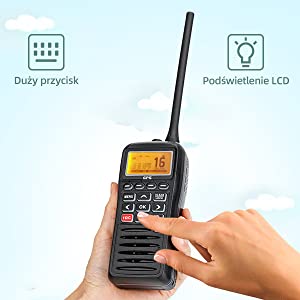 Морское радио GPS Retevis RM40(черный, 1 шт.)