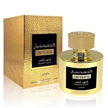 LATTAFA CONFIDENTIAL PRIVATE GOLD - WODA PERFUMOWANA - VOLUME: 100 ML