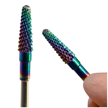 Frez tęczowy wolframowy rainbow FRT500-1 do frezarki do paznokci