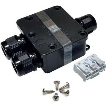 Тройник Hermetic BOX 3 x сальниковый РАЗЪЕМ Водонепроницаемый IP68 3x2,5 мм2