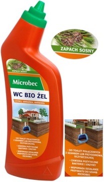 Microbec BIO Żel do Mycia WC Ekologiczny do Szamba i Oczyszczalni 750ml