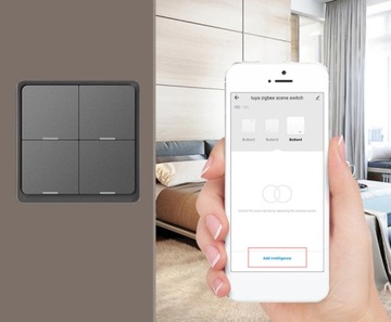 Кнопка сцены на пульте TUYA ZigBee 4 канала 12 СЦЕН
