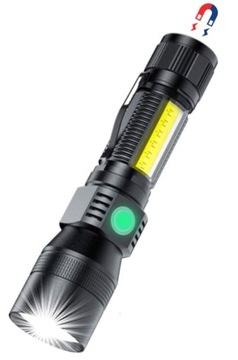 LATARKA TAKTYCZNA BARDZO MOCNA LED AOMESS ZOOM USB