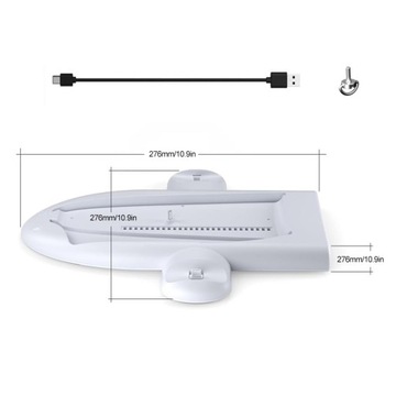 Stacja Chłodząca Podstawka Ładująca z efektem RGB do PS5 Slim