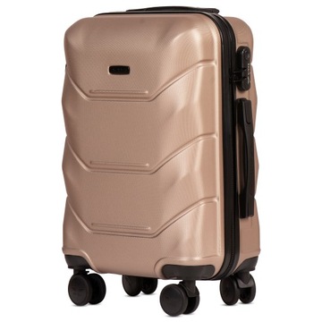 Walizka WINGS kabinowa 148 S CHAMPAGNE 36 l ABS