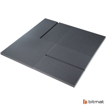 Акустическая пена квадратная со скосом Двусторонняя декоративная панель для гостиной, 3 см