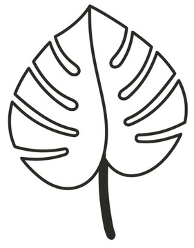 PODPÓRKA KWIATÓW ROŚLIN PERGOLA MONSTERA LIŚĆ 25cm