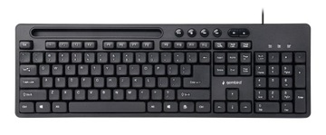 Klawiatura multimedialna z wbudowanym statywem na smartfona Gembird KB-UM-1