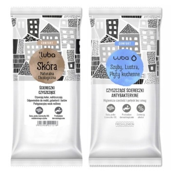 ZESTAW CHUSTECZEK DO PIELĘGNACJI AUTA SKÓRY i OKNA