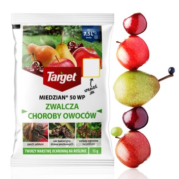 MIEDZIAN 50 WP ZWALCZA CHOROBY OWOCÓW GRZYBOBÓJCZY 15G TARGET