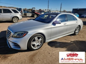 Mercedes Klasa S 2019 Mercedes-Benz Klasa S 2019r., S 560 4matic, 4L, od ubezpieczalni 4.0 463KM