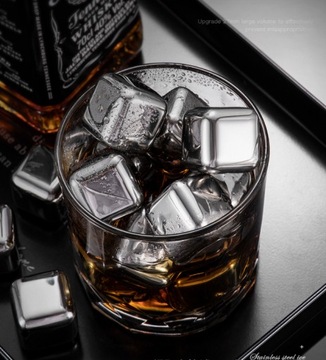 Металлические кубики льда для напитков «Виски», 6 шт.