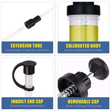 Масляный шприц, насос для всасывания жидкости, 500 мл HERANran