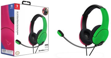 PDP SWITCH LVL40 РОЗОВЫЕ/ЗЕЛЕНЫЕ проводные наушники