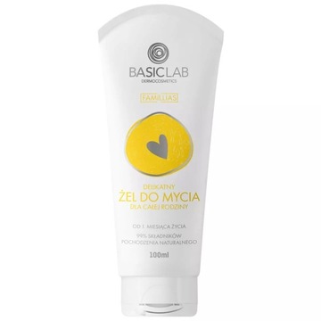 BasicLab Famillias Delikatny Żel do Mycia Ciała i Głowy Dla Całej Rodziny 1
