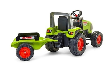 Большой педальный трактор Claas с прицепом на 3 года.