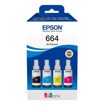 Tusz Epson 664 C13T66464A KOMPLET CMYK MULTIPACK