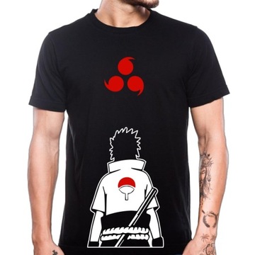 KOSZULKA NARUTO SASUKE SHARINGAN KAKASHI ANIME - M