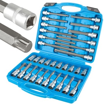 Zestaw kluczy TORX 1/2 przedłużanych 32PCS