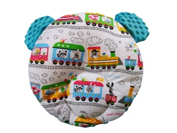 Minky BLANKET + хлопок 50х75 + подушка TEDDY BEAR Комплект в коляску